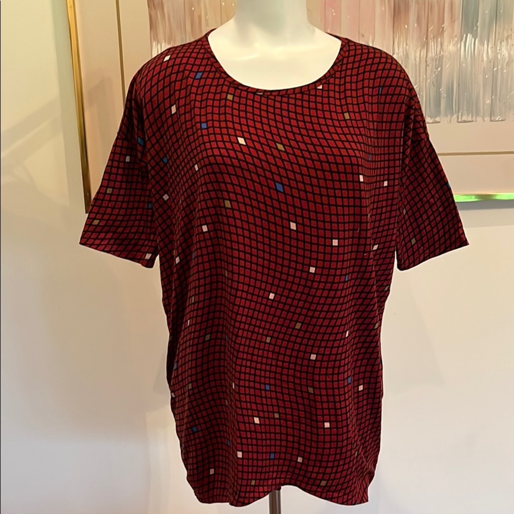 LuLaRoe oversized Irma geometric design jersey S